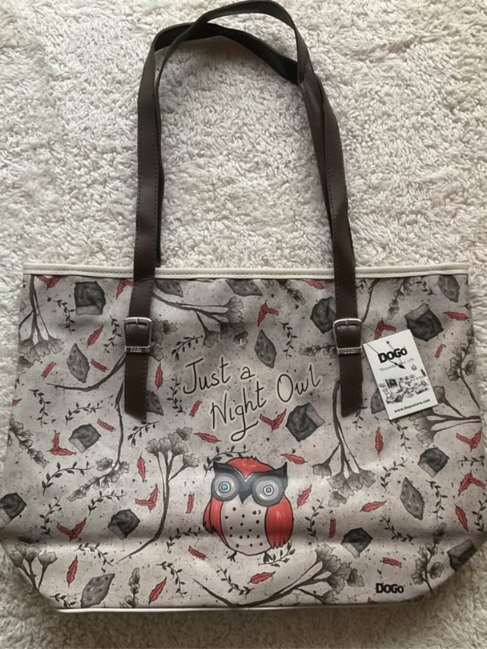 DOGO Just a Night Owl Tote Bag